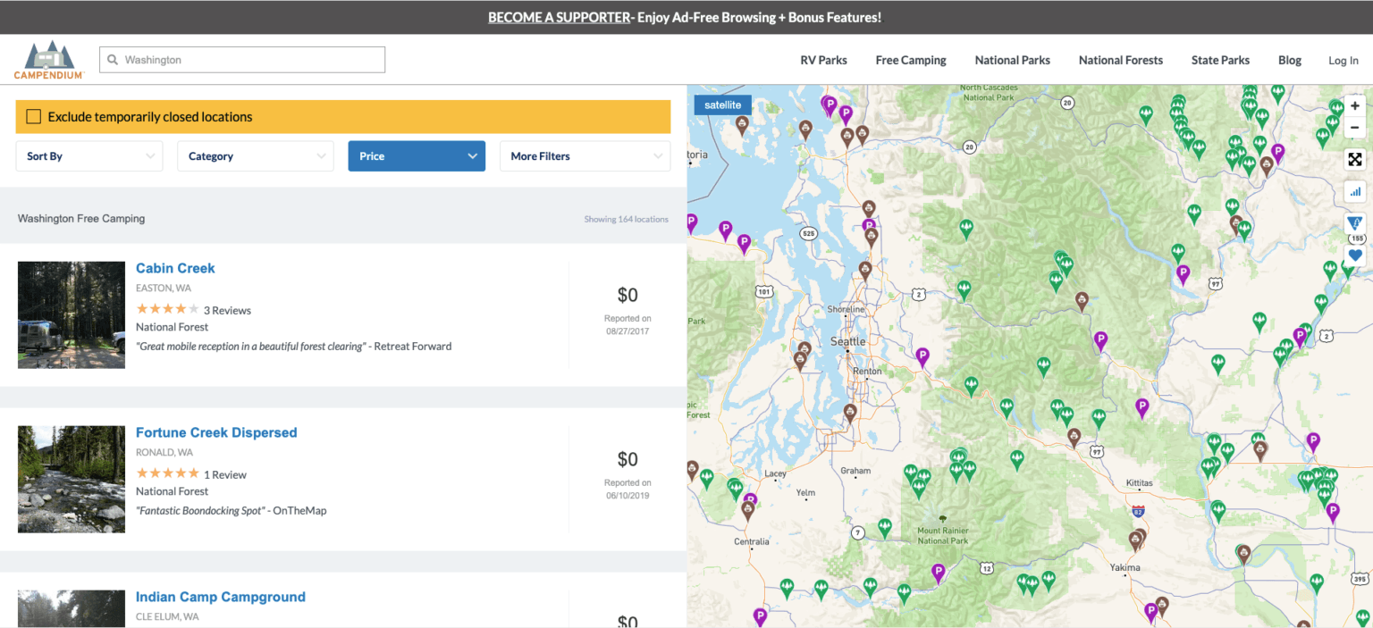 How To Find Free Camping Near Me - The Wandering Queen